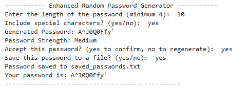 Random Password Generator with Python