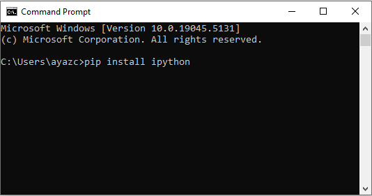 ipython cmd