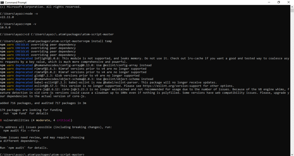 node js check temp2