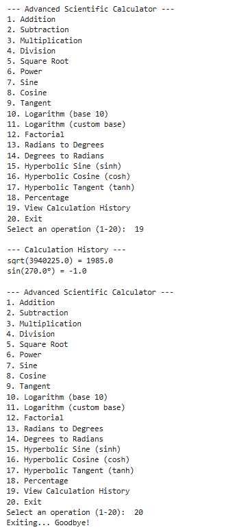 Advanced Scientific Calculator Project with Python 2 Advanced Scientific Calculator Project with Python 02