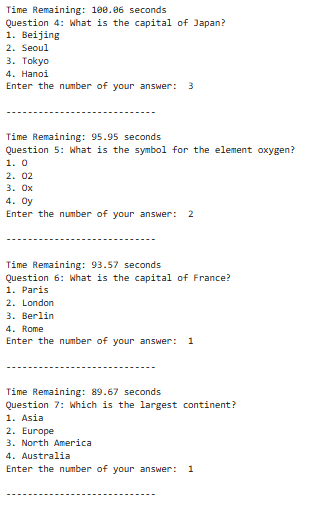 Quiz Game Application 2 Quiz Game Application by python02